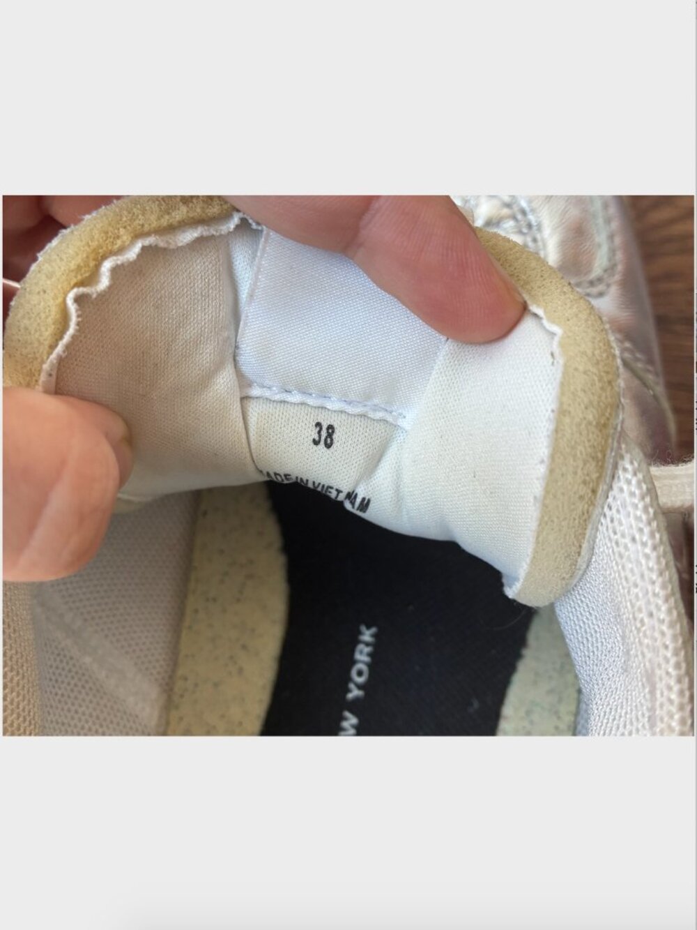 Rag & Bone Silver Retro Court Sneakers - US 8/ EU 38 - Picture 9 of 10